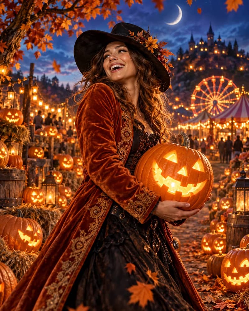 Pumpkin Patch Portrait