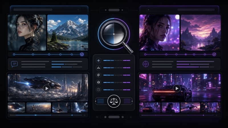 AI image and video quality comparison across Grok Imagine and Gemini style outputs